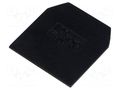 End/partition plate; black; Width: 1mm; polyamide; -25÷100°C POKÓJ PSU-10-BK