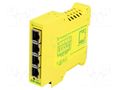 Switch Ethernet; unmanaged; Number of ports: 4; 5÷30VDC; RJ45; SW BRAINBOXES SW-504