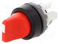 Switch: rotary; 22mm; Stabl.pos: 2; red; none; IP66; prominent; M2S ABB M2SS2-10R