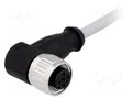 Connector: M12; plug; female; PIN: 4; angled 90°; cables; 1.5m HARTING 21348700484015
