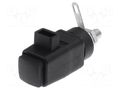 Laboratory clamp; black; 300VDC; 16A; screw,spring clamp; nickel SCHÜTZINGER SDK800-SW