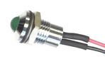 LED PANEL INDICATOR, GREEN, 8MM, 12V 19040201WE