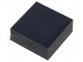 Self-adhesive foot; black; rubber; Y: 12mm; X: 12mm; Z: 5mm FIX&FASTEN SF-003