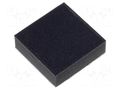 Self-adhesive foot; black; rubber; Y: 8mm; X: 8mm; Z: 2.5mm FIX&FASTEN SF-0808025