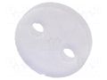Spacer sleeve; LED; Øout: 5mm; ØLED: 5mm; L: 1.5mm; natural; UL94V-2 FIX&FASTEN FIX-LED-1.5