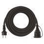 Extension Cord 10 m / 1 socket / black / guma-neopren / 230 V / 1,5 mm2, EMOS P01710 8592920011027