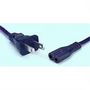 12  18GA Non-polarized C8-style Power Cord 23-191