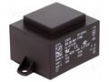 Transformer: encapsulated; 10VA; 230VAC; 18V; 18V; 278mA; 278mA; PCB HAHN BVEI4811192