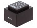 Transformer: encapsulated; 6VA; 230VAC; 24V; 250mA; PCB; BVEI HAHN BVEI4221307