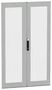 GLAZED DOOR, ENCLOSURE, STEEL/GLASS, GRY NSYSFND20122DT