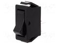 ROCKER; SPST; Pos: 2; ON-OFF; 16A/250VAC; black; none; 1500 BULGIN AE-C1500VQASG