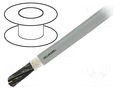 Wire: control cable; OZ-HF; 2x1.5mm2; PVC; grey; stranded; Cu; 6.5mm HELUKABEL OZ-HF2X1.5