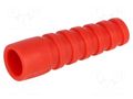 Strain relief; RG59,RG62; red; Application: BNC plugs; 10pcs. MH CONNECTORS RG59/62SRB-R