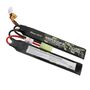 Gens ace 25C 1300mAh 2S1P 7.4V Saddle Airsoft Gun Lipo Battery with mini Tamiya Plug, Gens ace GEA13002S25T2