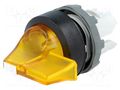 Switch: rotary; 22mm; Stabl.pos: 2; yellow; MLB-1; IP66; prominent ABB M2SS4-11Y