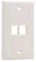 VERTICAL FACEPLATE, 2 MODULE, WHITE NK2FNWH