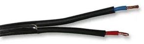 CABLE, 2CORE, PVC, BLACK, 0.75MM2, 5M 60.7453-21