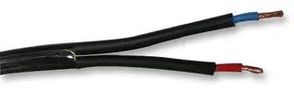 CABLE, 2CORE, PVC, BLACK, 0.75MM2, 25M 60.7453-21