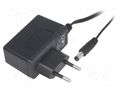 Power supply: switching; mains,plug-in; 5VDC; 2.4A; 12W; 80% MEAN WELL SGA12E05-P1J