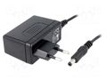 Power supply: switching; mains,plug-in; 5VDC; 4A; 20W; Out: 5,5/2,1 MEAN WELL SGA25E05-P1J