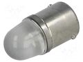 LED lamp; white; BA15S; 24VDC; 24VAC POLAM-ELTA LW-BA15S-24AC/DC