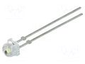 LED; white cold; 4.8mm; 2400÷4500mcd; 100°; Front: convex LITEON LTW-2W3DRA