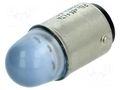 LED lamp; blue; BA15D; 230VAC POLAM-ELTA LB-BA15D-230AC
