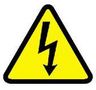 LABEL, ELEC SHOCK PICTOGRAM, 38.1MM, BLACK/YELLOW, PK50 WL32Y