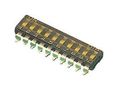DIP SW, SPST-NO, 0.025A/24VDC, 10POS/SMD MCEMR-10-T-V