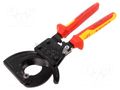 Cutters; L: 250mm; Tool material: steel; Øcable: 32mm; 240mm2; 1kVAC KNIPEX KNP.9536250