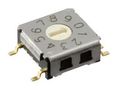 ROTARY SWITCH, 10 POS, 0.025A, 24VDC A6KS-104RF