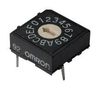 ROTARY SWITCH, 10 POS, 0.025A, 24VDC, TH A6R-102RF