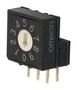 ROTARY SWITCH, 10 POS, 0.025A, 24VDC, TH A6RV-102RF