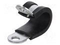 Fixing clamp; ØBundle : 12mm; W: 12mm; steel; Ømount.hole: 5.3mm LAPP RKS-1-12/12