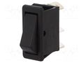 ROCKER; SPDT; Pos: 2; ON-ON; 16A/250VAC; black; none; 1500 BULGIN AE-C1510ATAAA