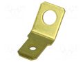 Terminal: flat; 6.3mm; 0.8mm; male; M4; non-insulated; screw; brass BM GROUP BM01005