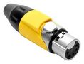 CONN, XLR AUDIO, PLUG, 5POS, CABLE AX5F4M