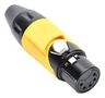 CONN, XLR AUDIO, PLUG, 5POS, CABLE AX5FB4M-AU