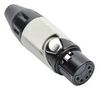 CONN, XLR AUDIO, PLUG, 5POS, CABLE AX5FB8M-AU