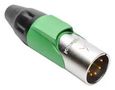 CONN, XLR AUDIO, PLUG, 5POS, CABLE AX5M5M-AU