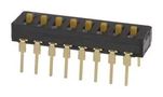 DIP SW, SPST-NO, 7CKT, 0.03A/30VDC, TH A6D-7100