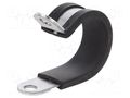 Fixing clamp; ØBundle : 25mm; W: 15mm; steel; Ømount.hole: 6.4mm LAPP RKS-1-25/15