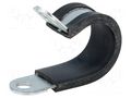 Fixing clamp; ØBundle : 21mm; W: 15mm; steel; Ømount.hole: 6.4mm LAPP RKS-1-21/15