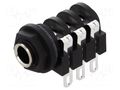 Connector: Jack 6,3mm; socket; female; stereo,with double switch AMPHENOL ACJS-PHS