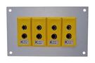 THERMOCPL CONN, W/PANEL, SOCKET, K, 4WAY AS-K-FF + FSP-4