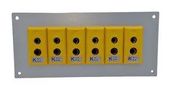 THERMOCPL CONN, W/PANEL, SOCKET, K, 6WAY AS-K-FF + FSP-6