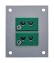 THERMOCPL CONN, W/PANEL, SOCKET, K, 2WAY IM-K-FF + FMP-2