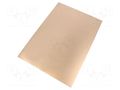 Laminate; FR4,epoxy resin; 2mm; L: 297mm; W: 210mm; Coating: copper SOLDER PEAK LAM210X297ED2