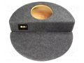 Car loudspeaker enclosure; MDF; grey melange; 200mm; 10l BASSER OBGL.KOLO.02