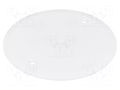 Cover; 81mm; polypropylene PP; white PAWBOL PW-A.0054